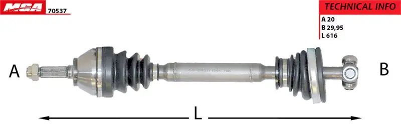 MGA 70537 Ön Aks (Sol) 8201074123 resmi