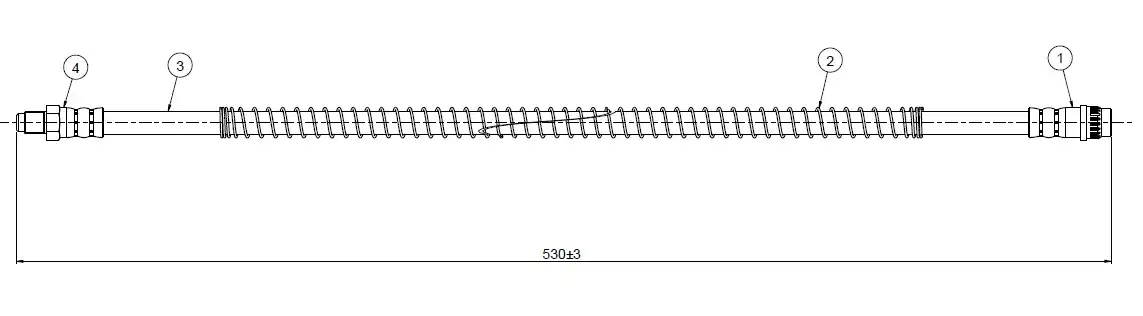 CAVO C800447A Ön Fren Hortumu 480662 resmi