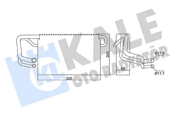 KALE 359860 Klima Radyatörü 1746954 resmi