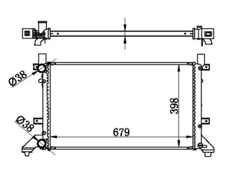 MGA 80601 Radyatör 2D0121253B resmi