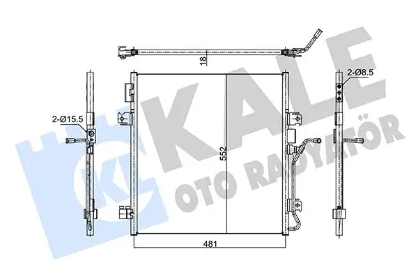 KALE 353110 Klima Radyatörü resmi