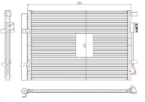 ORIS CHY976012 Klima Radyatörü 976061R000 resmi