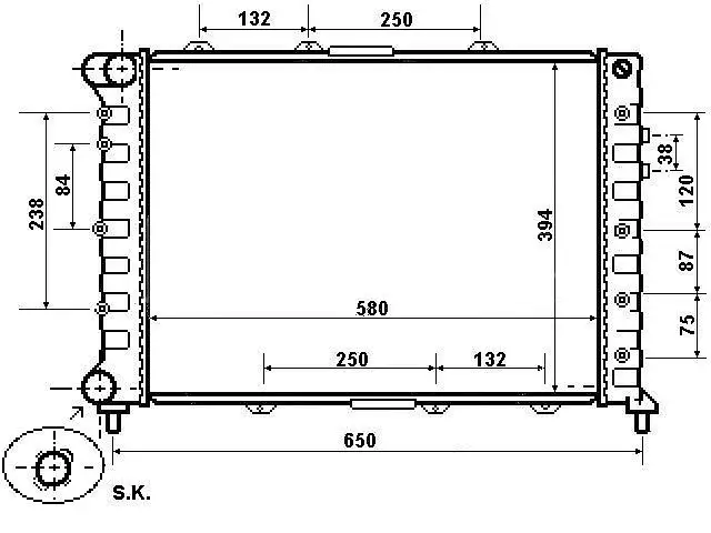 MGA 80406 Radyatör 60651921 resmi