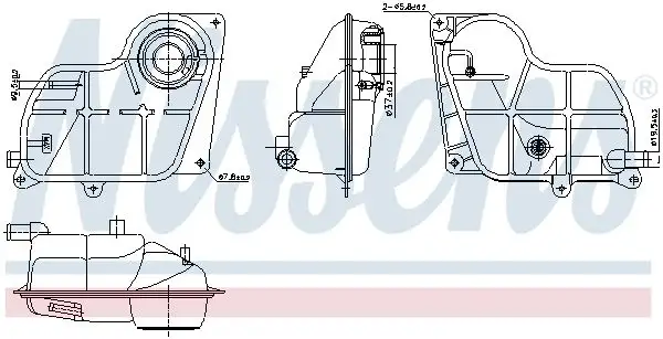 NISSENS 996299 Yedek Su Deposu 8D0121403D resmi