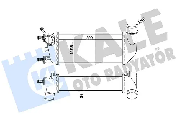 KALE 344885 Turbo Radyatörü resmi