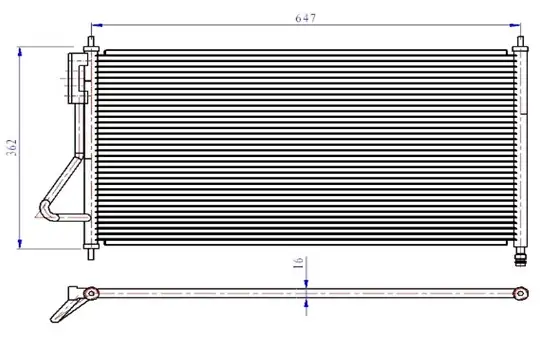 ORIS CFR106016 Klima Radyatörü 1062380 resmi