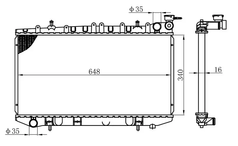 ORIS BNI013016 Radyatör 2141062J01 resmi