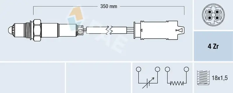 FAE 77368 Oksijen Sensörü 11781742052 resmi