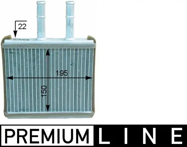 MAHLE AH206000P Kalorifer Radyatörü 96650492 resmi