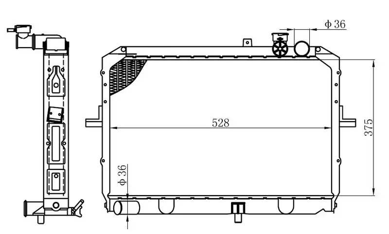 ORIS BKI025026 Radyatör 0K72A15200A resmi