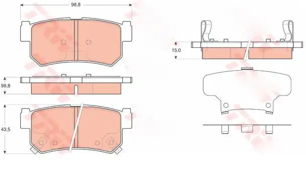 MGA 55451 Arka Fren Balatası 4841308050 resmi