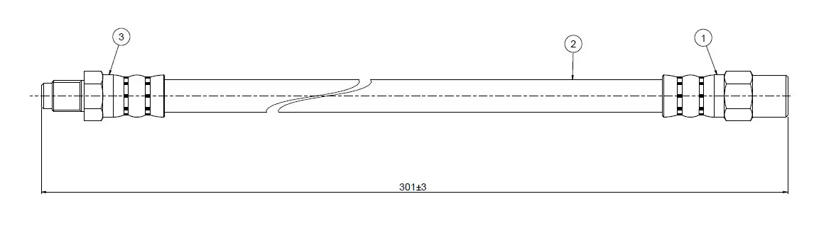CAVO C800569A Arka Fren Hortumu 3430116507 resmi