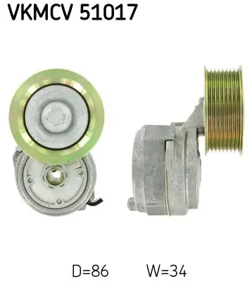SKF VKMCV51017 Kayış Gergi Kütüğü resmi