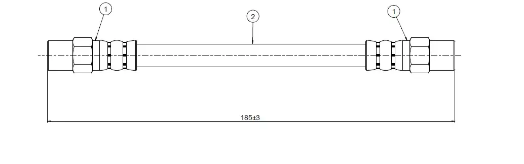 CAVO C800001A Arka Fren Hortumu 171611775 resmi