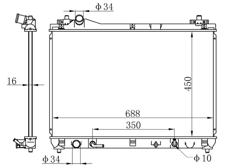 ORIS BSZ031026 Radyatör 1770065J10 resmi