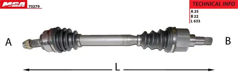 MGA 70279 Ön Aks (Sol) 32725X resmi