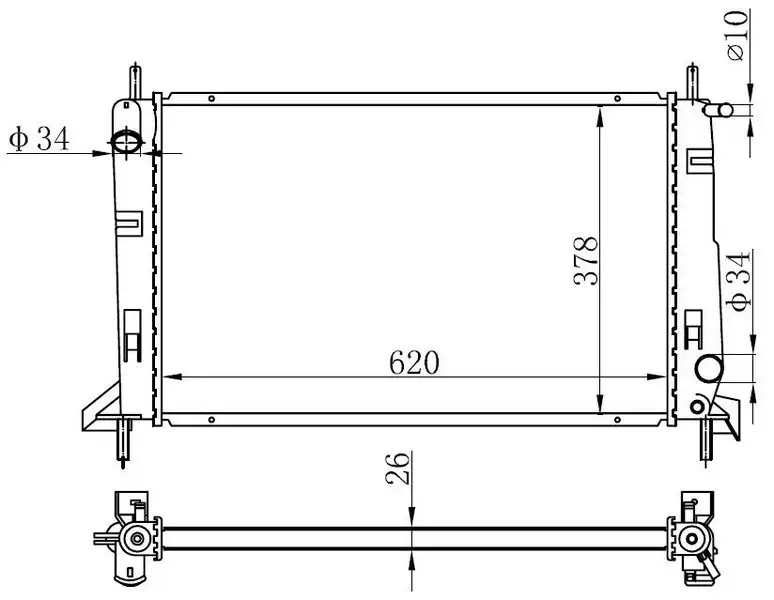 ORIS BFR006026 Radyatör 1029616 resmi