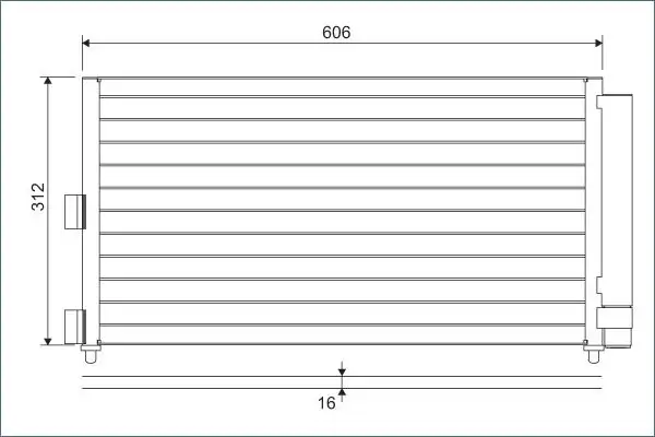 VALEO 818021 Klima Radyatörü resmi