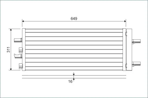 VALEO 822615 Klima Radyatörü 64539271207 resmi