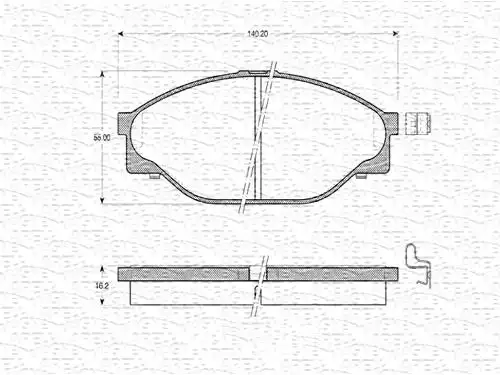 MGA 55278 Ön Fren Balatası 446526050 resmi