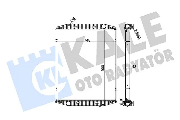 KALE 350235 Radyatör 93160531 resmi