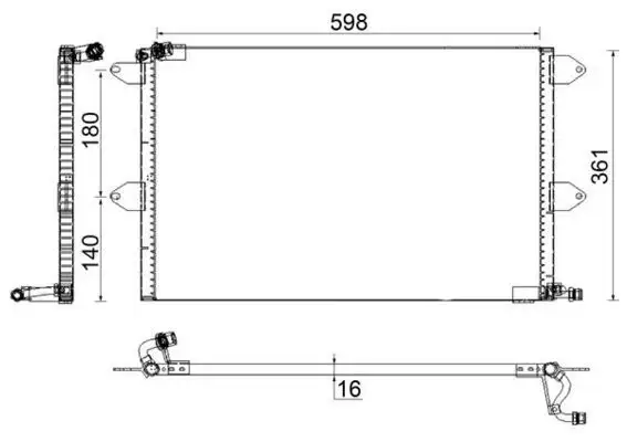 MAHLE AC171001S Klima Radyatörü resmi
