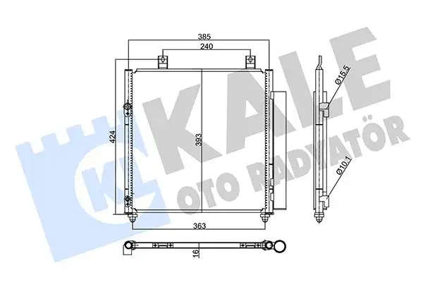 KALE 358040 Klima Radyatörü 7812A229 resmi