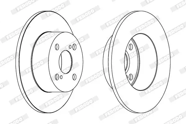 FERODO DDF1487 Arka Fren Diski 4243112190 resmi