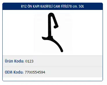 MASTER M0123 Kapı Fitili 7700554594 resmi