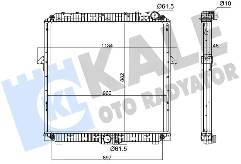 KALE 362870 Radyatör A9615001000 resmi