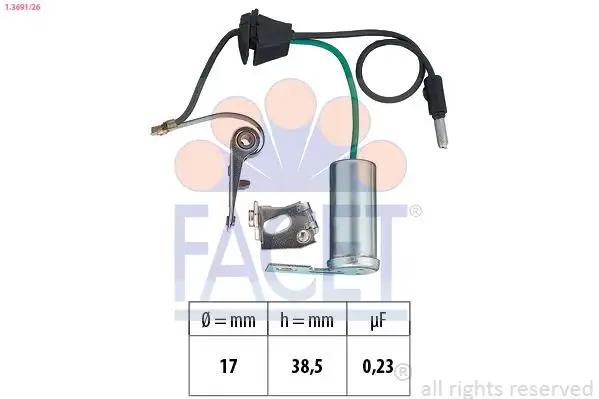 FACET 1.3691/26 Platin 7701032418 resmi