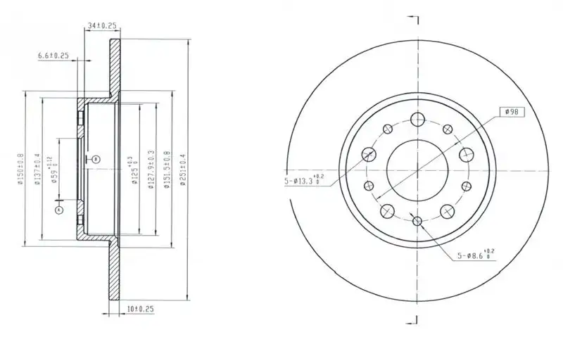 MGA 50621 Arka Fren Diski 51808471 resmi