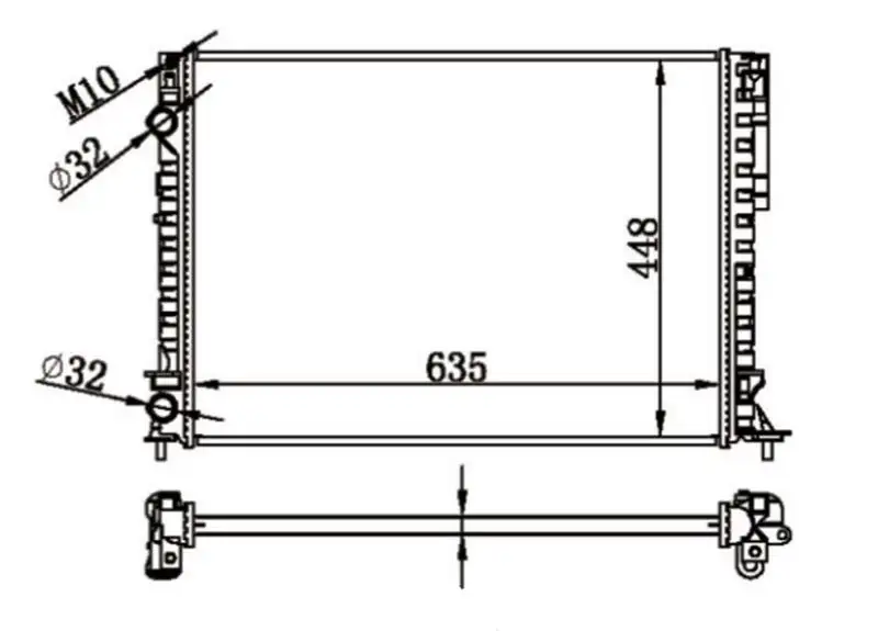 MGA 80126 Radyatör 7701049754 resmi