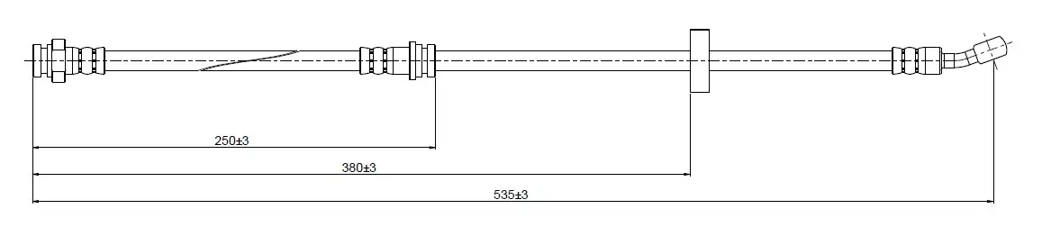 CAVO C800388C Ön Fren Hortumu 5154060A31 resmi