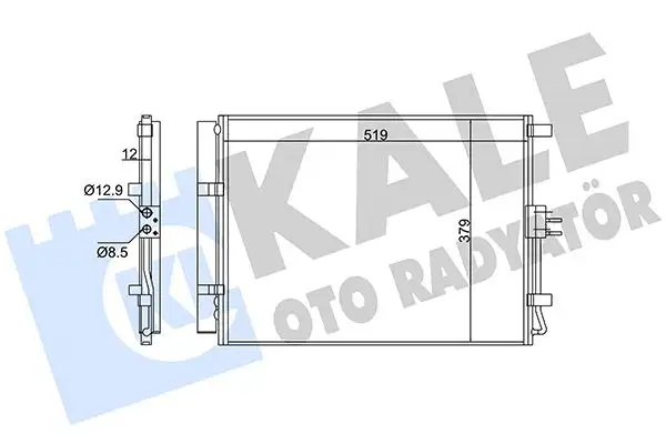 KALE 343020 Klima Radyatörü 97606A5800 resmi