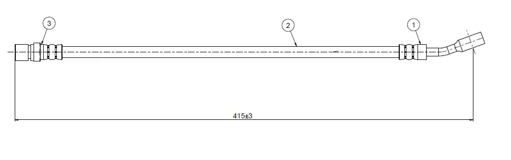 CAVO C800062A Ön Fren Hortumu 562377904 resmi