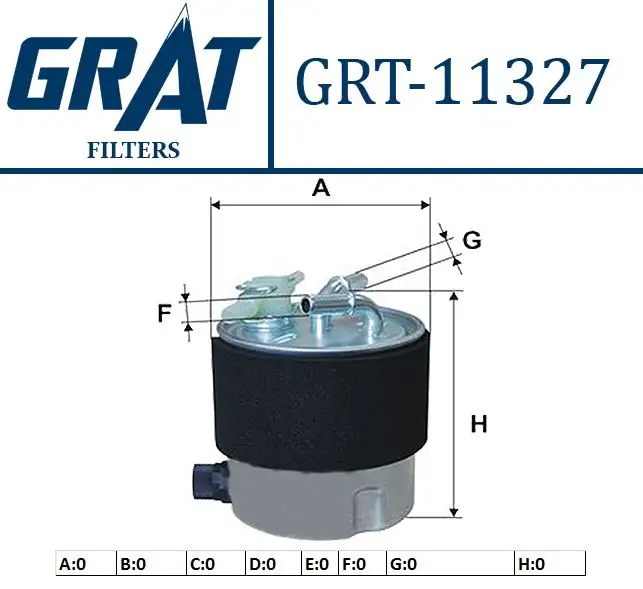 GRAT 11327 Yakıt Filtresi 16400JD52A resmi
