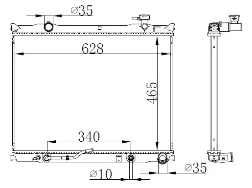 ORIS BKI130026 Radyatör 253103E710 resmi