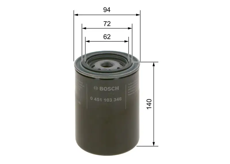 BOSCH 0451103346 Yağ Filtresi resmi