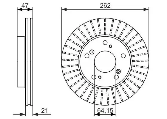MGA 50441 Ön Fren Diski 45251S6M000 resmi
