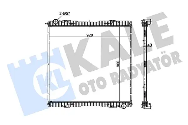 KALE 352825 Radyatör 1776026 resmi