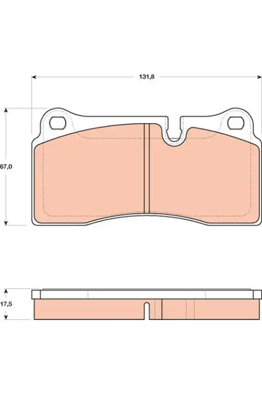 TRW GDB1816 Arka Fren Balatası resmi