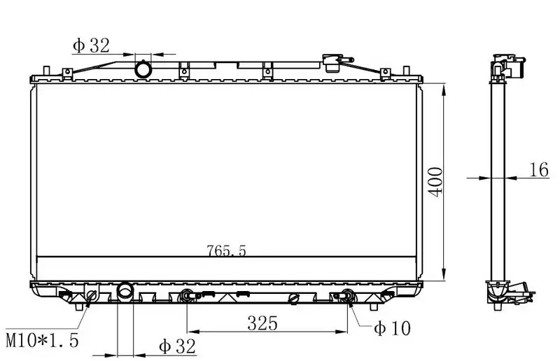 ORIS BHN097016 Radyatör 19010RL6R51 resmi