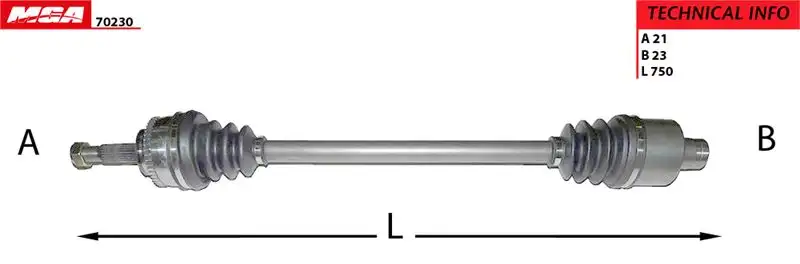 MGA 70230 Ön Aks (Sağ) 7701352473 resmi