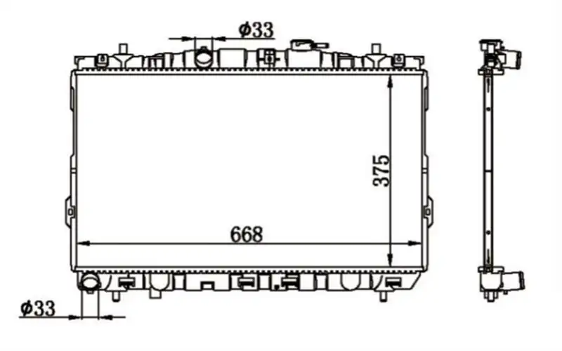 MGA 80618 Radyatör 253102D100 resmi