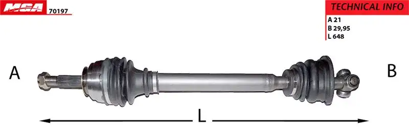 MGA 70197 Ön Aks (Sol) 770134978 resmi