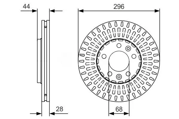 MGA 50446 Ön Fren Diski 402066352R resmi