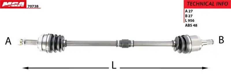 MGA 70738 Ön Aks (Sağ) resmi
