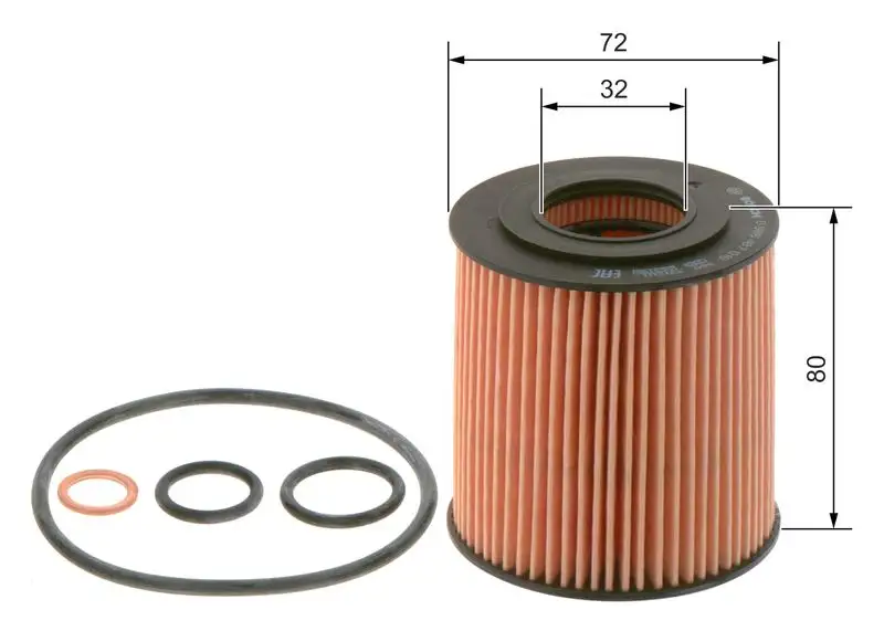 BOSCH 09864B7018 Yağ Filtresi resmi