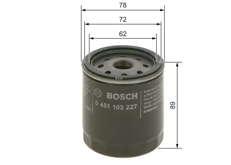 BOSCH 0451103227 Yağ Filtresi resmi
